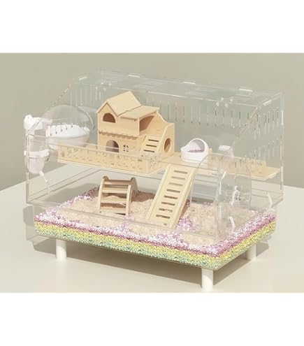 Amazon | Klivex中大型ハムスターケージ ケージ 透明度高 掃除しやすい
