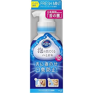 ピュオーラ 泡で出てくるハミガキ 190ml 口臭/歯周病予防 [医薬部外品] フレッシュミントの香味 単品