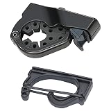 カーメイト(Carmate) inno(イノー) ロッドホルダー オプション 増設 ホルダー ブラック IF26BK IF27BK IF28BK などに増設可能 フロントフック リアフック セット クランプ式 Jフック IF58BK
