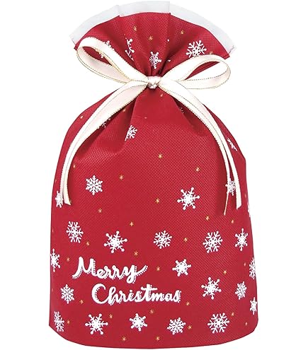 Amazon | インディゴ クリスマス ラッピング袋 グリーティングバッグM