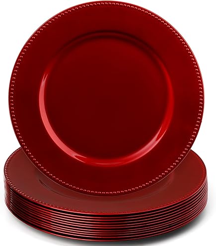 Amazon｜Hausattire 布ナプキン12枚セット (18x18インチ) 赤