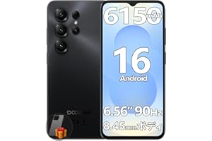 【Android16 4G LET スマホ 初登場】DOOGEE Note56X Android 16 スマホ、24GB+64GB 2TB拡張 、90Hz 6.56 インチ HD+大画面 8コアCPU スマートフォン、simフリー スマホ 本体、8M