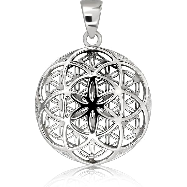 WithLoveSilver Sterling Silver Celtic Knot & Star Of David Pendant – Flower Of Life Design, 925 Silver, 7.9g - View #8