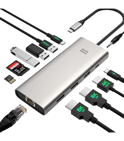 Amazon.co.jp: SELORE 14-in-1 USB C ドッキングステーション 3画面