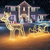 Amazon.co.jp: iimono117 イルミネーションライト 立体 屋外 3D