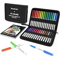 Amazon | Shuttle Art 油性ペン 30色セット 極細 0.5mm カラーペン