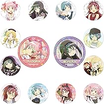 魔法少女まどか☆マギ 鹿目まどか 暁美ほむら　巴マミ 美樹さやか 缶バッジセット 魔法少女まどか☆マギ 鹿目まどか 暁美ほむら 巴マミ 美樹さやか