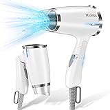 【2024年新年初売り】MAKINA ドライヤー 小型 大風量 1200 W マイナスイオン 速乾 ドライヤー コンパクト ヘアドライヤー 恒温ヘアケア 3段階冷熱風量調節 過熱保護 静電気除去 家庭用 日本語取扱説明書付き ホワイト