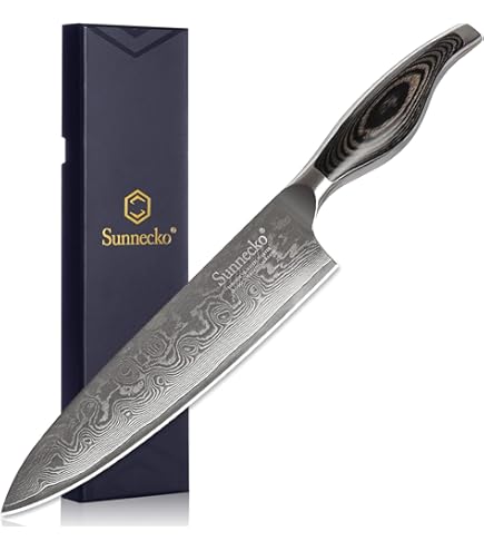 Amazon｜関の佐竹産業 濃州正宗作ダマスカス牛刀包丁 210m/m 800-617