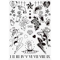 ‪☆ マジックタトゥー エンジェル スカル タトゥーシール 2週間で消える No.170_Big angel / 2週間肌を染める MAG!C TATTOO,マジック