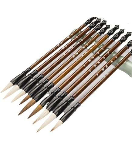 Amazon.co.jp: 水墨画 セット 筆 20本 毛筆 書道 画筆 日本画 筆