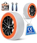 Amazon.co.jp: NIANTONG スノーソックス 布製 145/80R13 155/65R14 165