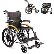 【新品未使用】Awakinn 自走介助兼用折り畳み式車いす パンククト 介護用 Hill Stone 車椅子 軽量 コンパクト 折りたたみ アルミ合金 自走