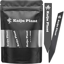 Amazon.co.jp: Kaiju Plant 園芸ラベル 黒ラベル プランツタグ ネーム
