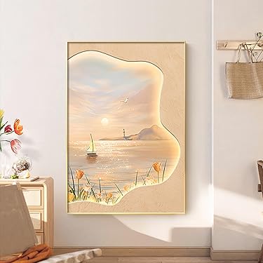 絵画 インテリア 額付(黒) 油絵 F4-081614 可愛い蟻さん 砂遊び 絵画 インテリア 額付(黒) 油絵 F4-081614 可愛い蟻さん 砂遊び