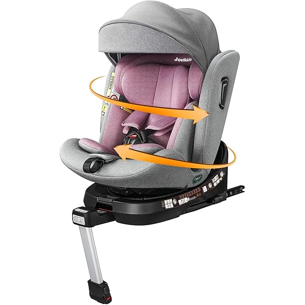 Amazon | Jovikids チャイルドシート、360°回転式ISOFIX固定ジュニア ...