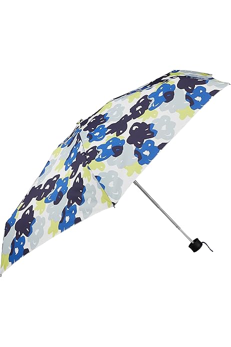 美品　ハッシュパピー 総柄晴雨兼用折りたたみ傘　ブルー 美品ハッシュパピー 総柄晴雨兼用折りたたみ傘ブルー