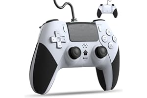 OULEKE PS4 コントローラー 有線 背面ボタン付き [アップグレード版] プレステ4 ゲームパッド USB接続 遅延なし ジャイロセンサー機能 HD振動 TURBO連射 人間工学 高耐久ボタン 全バージョン P3/PC対応 日本語取扱説明書付
