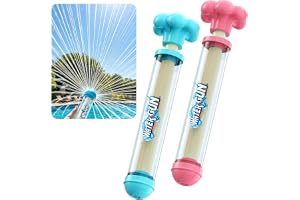 水鉄砲 花火ウォーターガン Ninonly 2本セット 水でっぽう 強力 子供用 大人用 水鉄砲合戦 親子ゲーム 水遊び プール 川遊び 夏休み ビーチ(ブルー&ピンク)