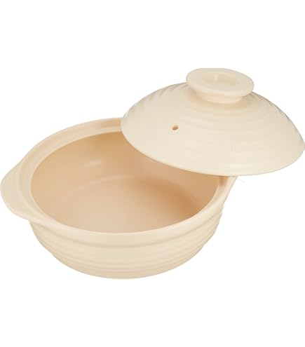Amazon｜佐治陶器(Saji Touki)サーマテック IH対応 土鍋 8号 ベージュ