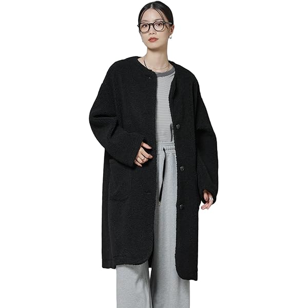 Amazon | [ナノ・ユニバース] スーパー140ウールリバーミドルコート S