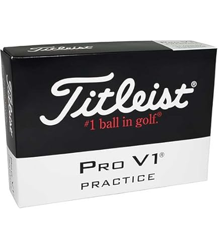 Amazon | Titleist Pro V1 Practice Golf Balls, White (Three