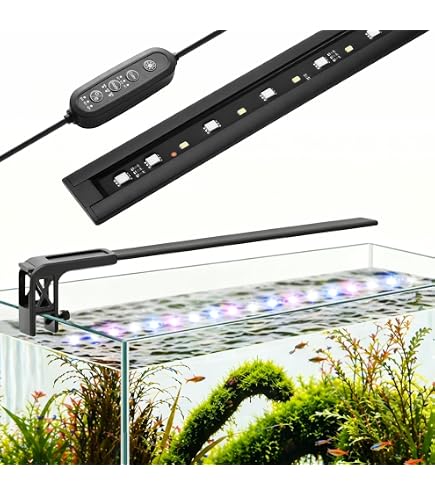 Amazon.co.jp: AQQA LED アクアリウムライト クリップ式水槽ライト