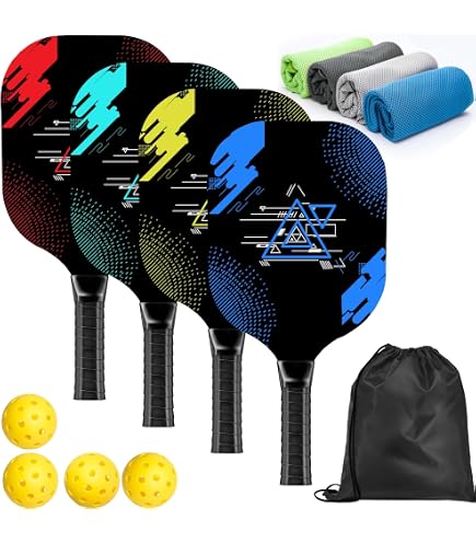 ピックルボール パドル 4本セット Amazon | ピックルボール 4個セット ピックルボールパドル 4個セット