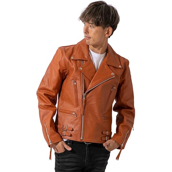 Amazon | フリーダムレザー 革ジャン バッファローレザー メンズ