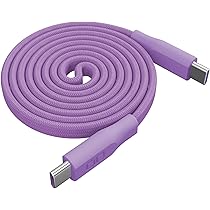 Amazon.co.jp: CIO フラットスパイラルケーブル (エアリーパープル