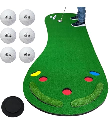 Amazon | THREE STONE ゴルフ GOLF パター 練習 マット パターマット
