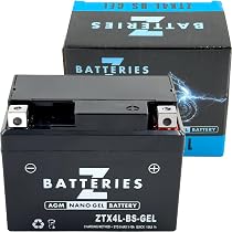 専用　一晩のみ使用　ハイドロ用　バッテリー ２個1000CCA Amazon | Z BATTERIES バイクバッテリー Nano ジェル GEL AGM ZTX4L-BS