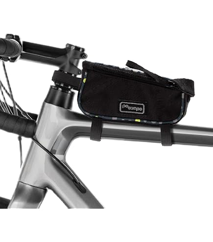 Po Campo 子供用自転車バッグ、スピーディーフロントフレームバイクハンドルバーバッグ – ファブリックバイクバスケット – 防 オルケース マグネット式開閉システムなどで使い勝手を高めたバッグを試す - 製品インプレッション | cyclowired