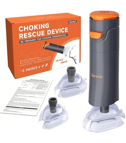 Amazon.co.jp: Zarlbol ハイムリック法キット 自動窒息吸引器、喉