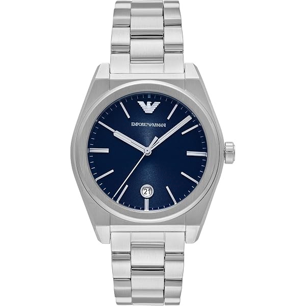 Amazon.co.jp: Emporio Armani 三針デイト ステンレススチールメッシュ