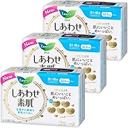 【まとめ買い】ロリエ しあわせ素肌 ふんわりタイプ 多い昼用 羽なし 22.5cm 26コ入×3セット(78コ)