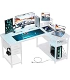 Amazon.co.jp: GTRACING ゲーミングデスク パソコンデスク L字