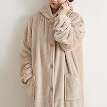 Amazon｜[WAYSHOME] 着る毛布 男女兼用 Mサイズ ルームウェア 暖かい