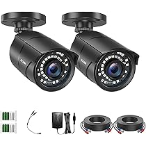 Amazon.co.jp: ZOSI 200万画素防犯カメラ4台セット CCTV監視カメラ