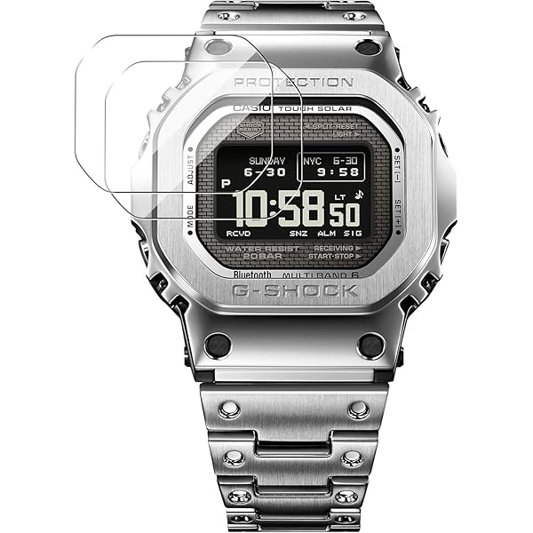 G-SHOCK GMW-B5000D-1JF 後付けバンパー　ガラスフィルム G-SHOCK GMW-B5000シリーズ PET製フィルムなのに強化ガラス同等の硬度