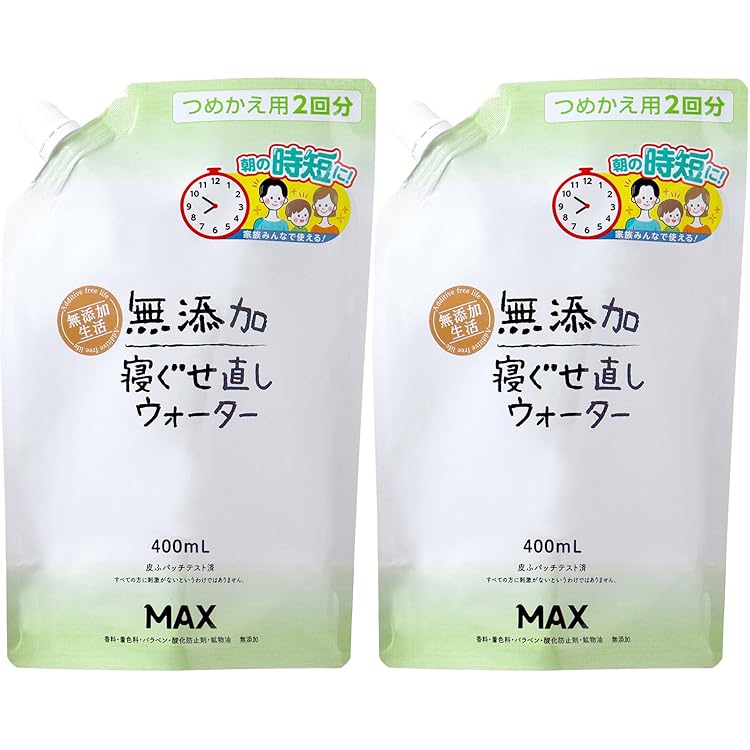 Amazon.co.jp: マックス 無添加 寝ぐせ直しウォーター 250mL