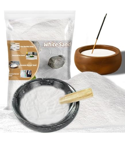 RAINFLOW 30oz Fine White Sand - Quartz Craft Sand For Zen Gardens & Vase Filler