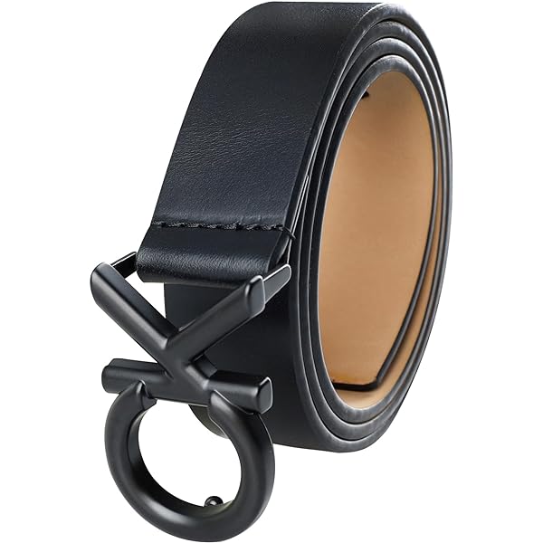 Amazon | Calvin Klein メンズ モノグラムバックルベルト, ロゴ ライト