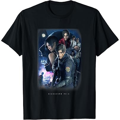 Amazon | BIOHAZARD RE:4 ゲーミングデザイン Tシャツ | Tシャツ