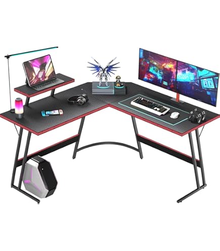 Amazon | Victone ゲーミングデスク L字型 パソコンデスク「メーカー2