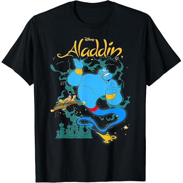 Amazon | ディズニー アラジン ジーニー ヴィンテージ Tシャツ | T