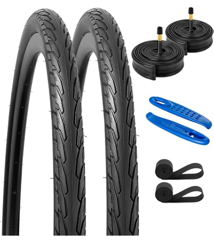 Amazon | Midcos 700C 自転車タイヤ 2パック 700x38c 自転車タイヤ