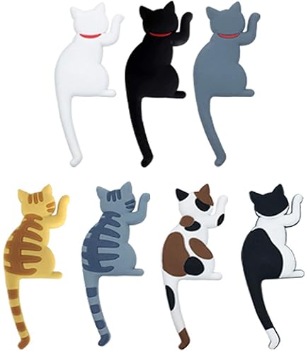 Amazon.co.jp: 【ぴぴっと】 ねこグッズ かわいい マグネットフック 猫