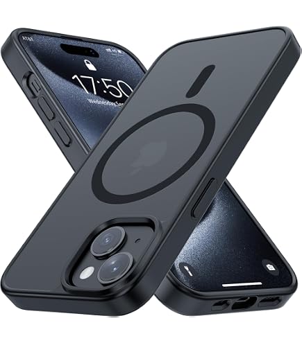 美品：Apple iPhone 15 ブラック 本体　※ケース付き Amazon.co.jp: iPhone15 ケース マット ブラック TPU+PC 耐衝撃 滑り