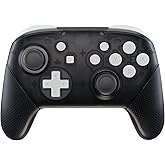 eXtremeRate White Repair ABXY D-pad ZR ZL L R Keys for Nintendo Switch Pro Controller, DIY Replacement Full Set Buttons with 